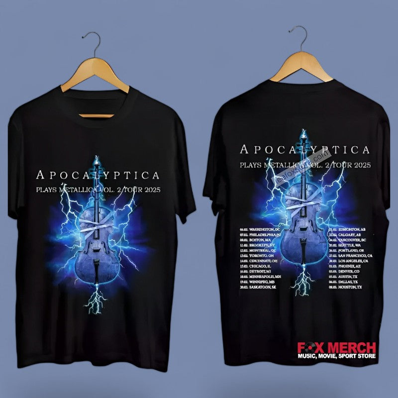 2025 Apocalyptica Tour Black T-Shirt, hoodie, long sleeve, sweatshirt and tank top