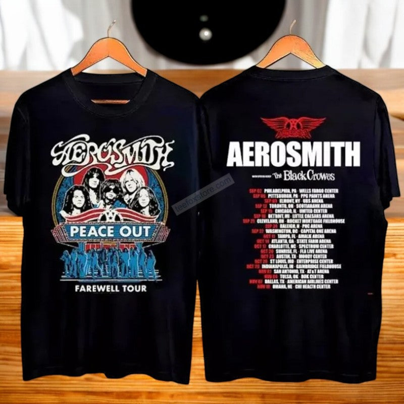 Aerosmith Peace Out Farewell Tour 2025 Shirt, hoodie, long sleeve, sweatshirt and tank top
