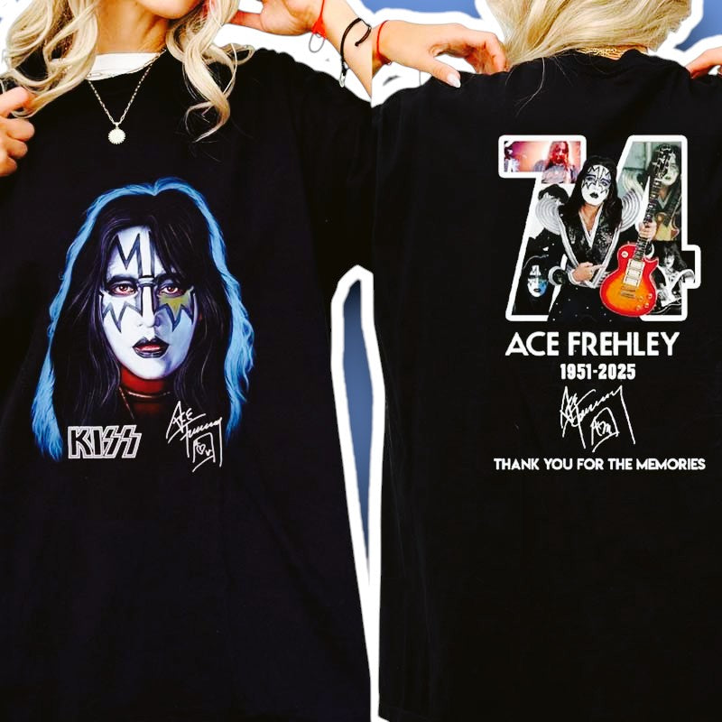 Ace Frehley 1951-2025 Signature Kiss Band Shirt, hoodie, long sleeve, sweatshirt and tank top
